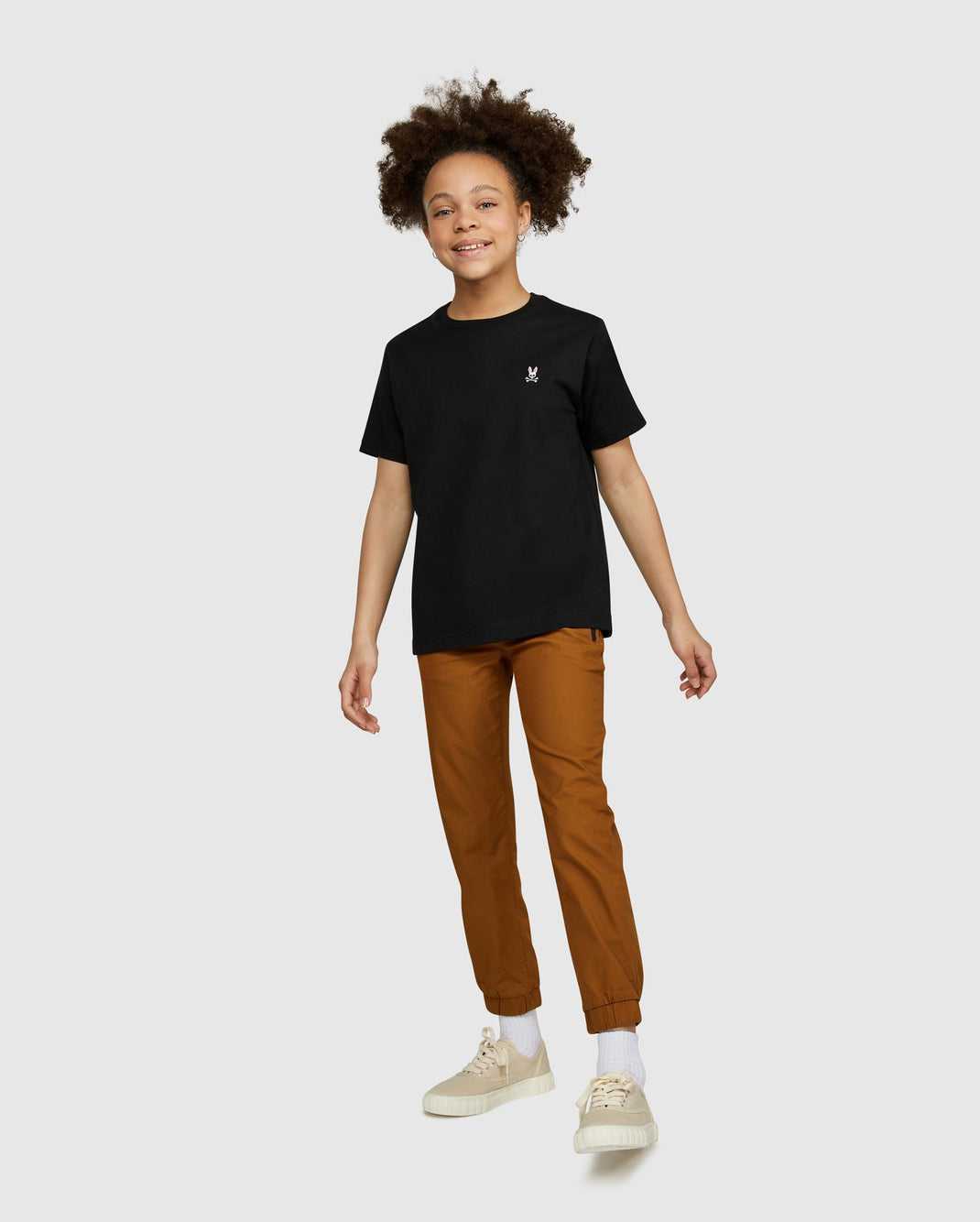 Tees Psycho Bunny Classic Crew Neck Tee Noir Enfant | LDI-03456791